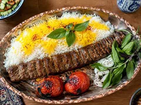 نمونهٔ واقعی قالب عکس غذای منو